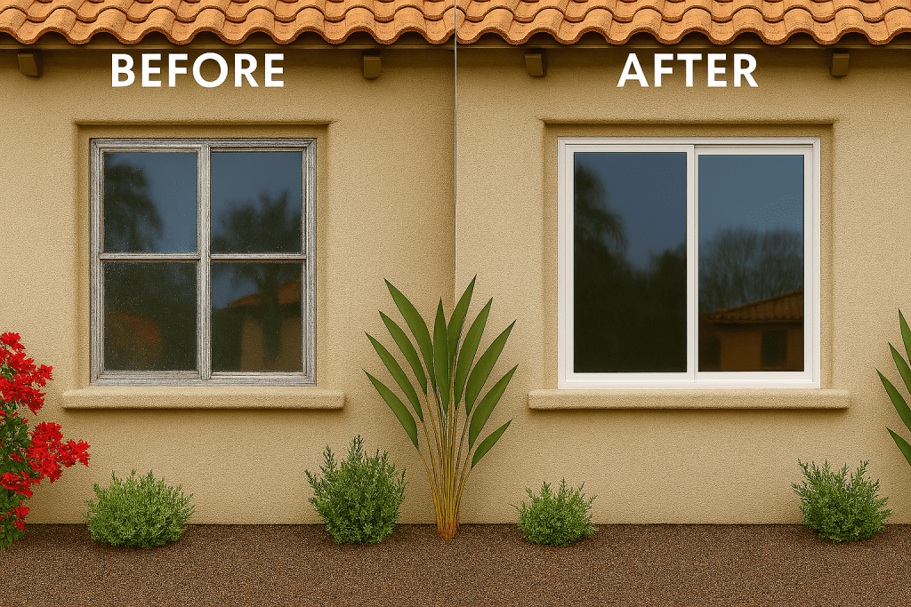 before and atfer vinyl